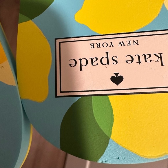 Kate Spade Blue and Yellow Lemon Flip Flops - Picture 8 of 8